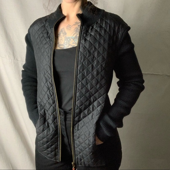 J. McLaughlin Jackets & Coats | J Mclaughlin Quilted Silk Front Zip 